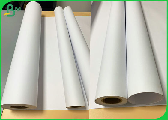 Bright White 20LB 24'' x 150ft Inkjet Paper Uncoated Matte Bond Paper