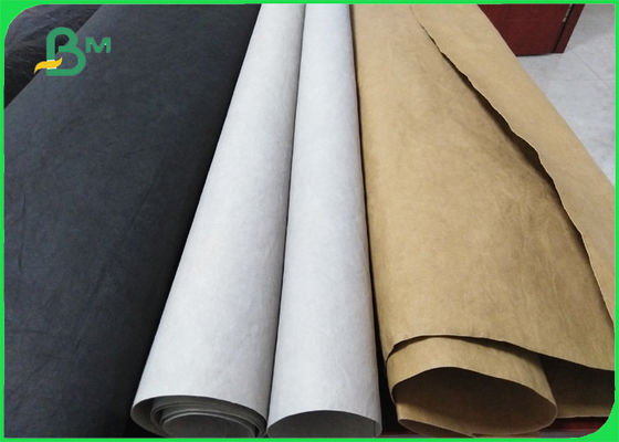 0.5mm 0.6mm Wrinkled Kraft Paper Textured Bags Kraft Paper Roll