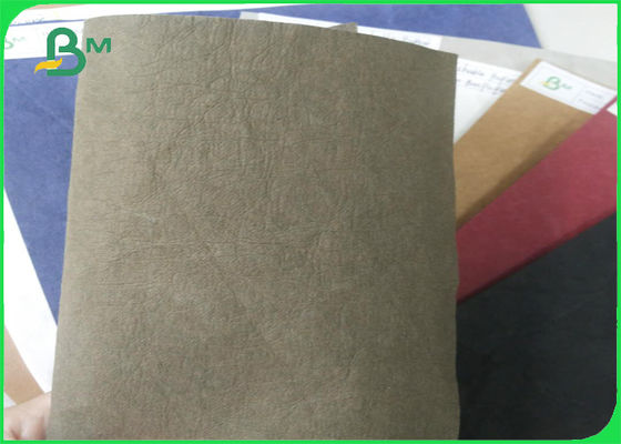 0.5mm 0.6mm Wrinkled Kraft Paper Textured Bags Kraft Paper Roll