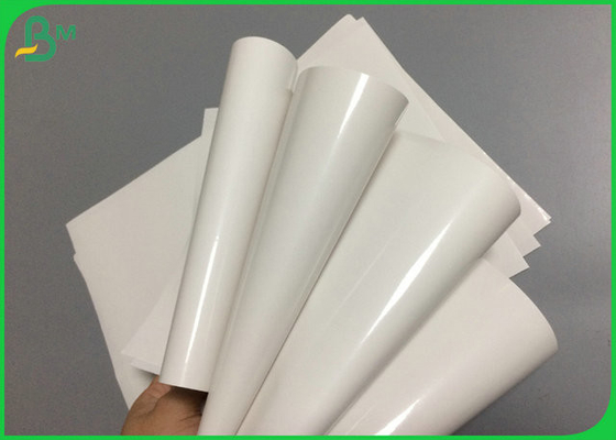 White Mirror Coated 1 Side 80gsm 90gsm Chrome Coated Paper To Juice bottles Label