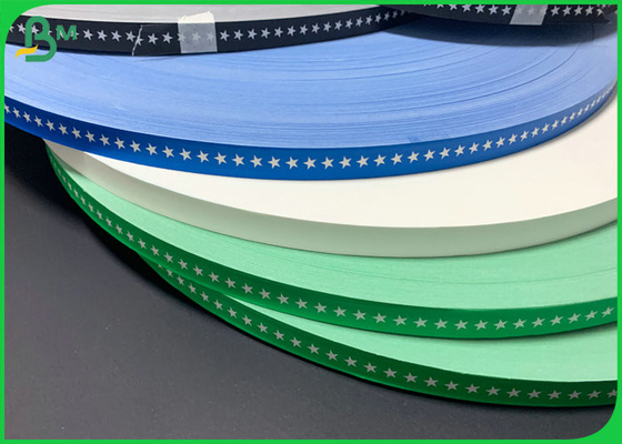 Colorful Green Blue 60gsm 15mm Slitted Straw Base Paper For Food Grade Straws