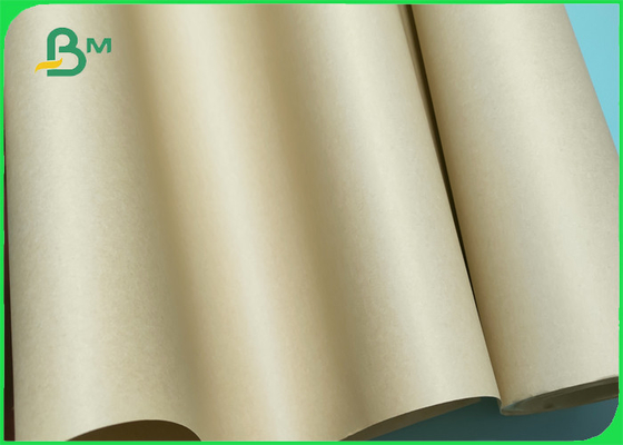 120gsm Kraft Wrapping Paper Roll 17.5&quot; X 350 Feet Plain Kraft Paper