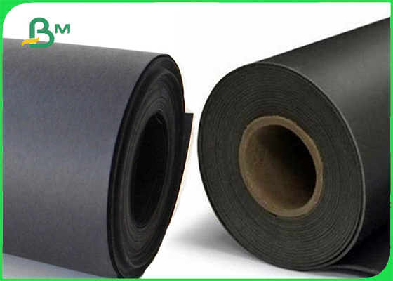 Kraft Natural Paper Solid Black Paper Roll 80gsm 760mm X 100 Meter