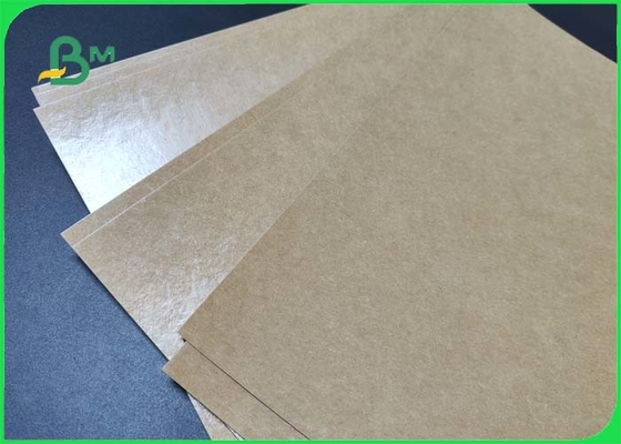 270gsm + 15g PE Coated Brown Kraft Paper For Food Tray 950mm Water Resistant