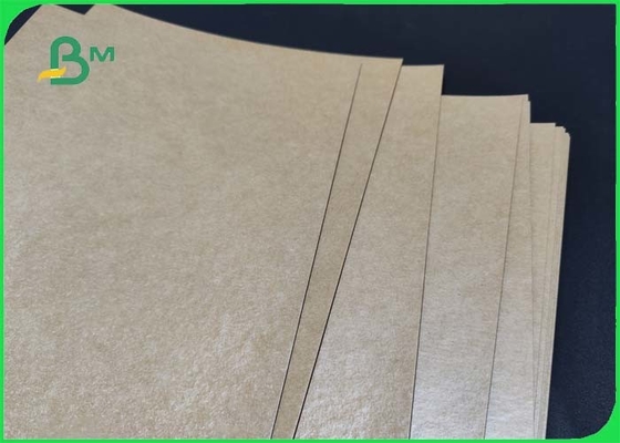 270gsm + 15g PE Coated Brown Kraft Paper For Food Tray 950mm Water Resistant