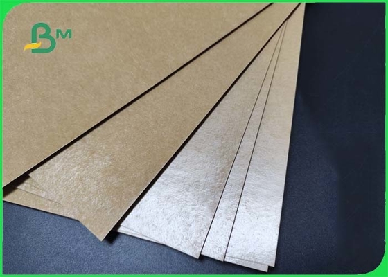 270gsm + 15g PE Coated Brown Kraft Paper For Food Tray 950mm Water Resistant