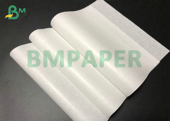 Smooth 50gsm 87cm Roll White Kraft Paper For Hamburger Packing Bag