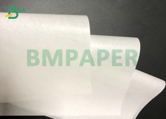 Smooth 50gsm 87cm Roll White Kraft Paper For Hamburger Packing Bag