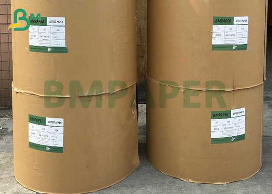 Gloss Single Side 35gsm 40gsm MG Brown Kraft Paper Rolls for bread packaging