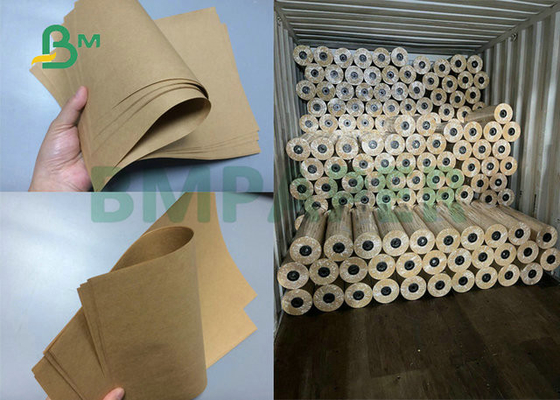 Recycled 35 Inch High Strength Brown Kraft Paper 70gr 80gr 90gr For Making Flour Bags