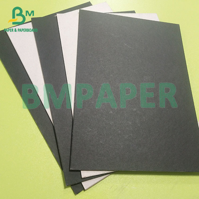 1.1mm 1.5mm 2.0mm One Side Black Grey Board For Photo Frame Back Folder Board