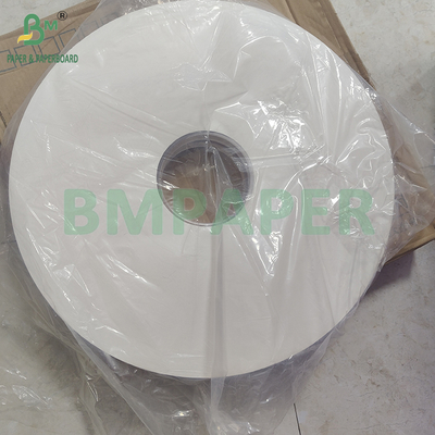 24gsm 28gsm Printable And PE Coated White Straw Wrapping Paper Roll 50mm 44mm