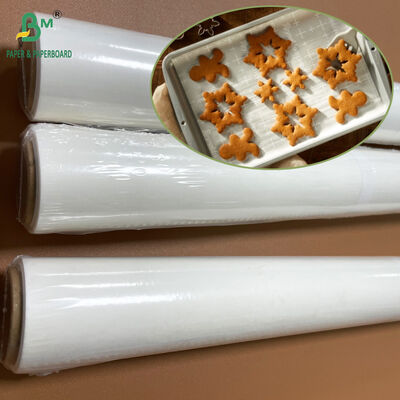 High Temperature Resistant 38gsm White Ovens Baking Paper Roll 15 in X 30 ft